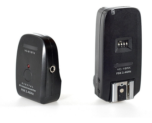 Imagen 1 de 10 de Kit Emisor + Receptor Radio Visico P/ Flash Estudio O Zapata