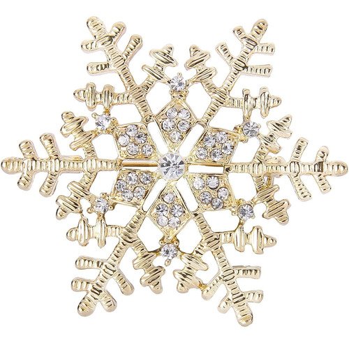 Elequeen Women's Clear Austrian Crystal Winter Snowflake B 