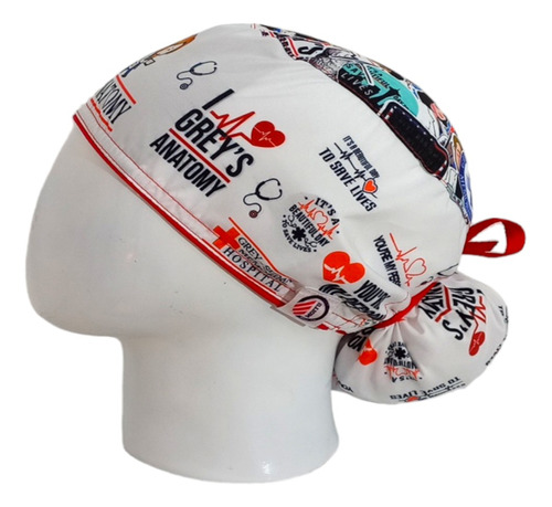 Gorro Quirúrgico Greys Icono Antifluido + Lanyard 