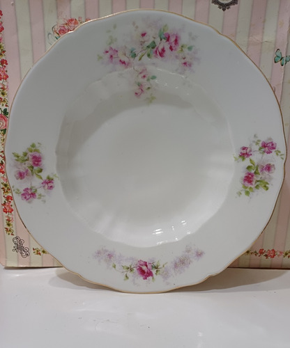 Plato Hondo De Porcelana Europea Ideal Fuentecita