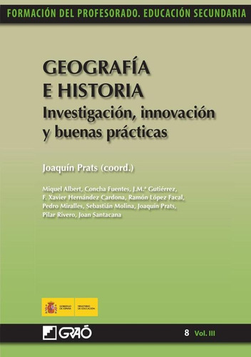 Geografía E Historia. Investigación, Innovación Y Buenas...