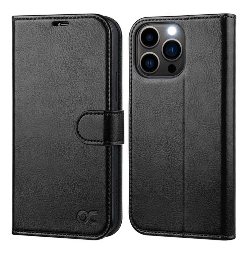 Ocase Para iPhone 13 Pro Funda Piel Sintetica Tapa Tarjetero