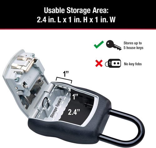 Imagen 7 de 7 de Candado De Seguridad Master Lock, Tipo Caja, Hasta 5 Llaves