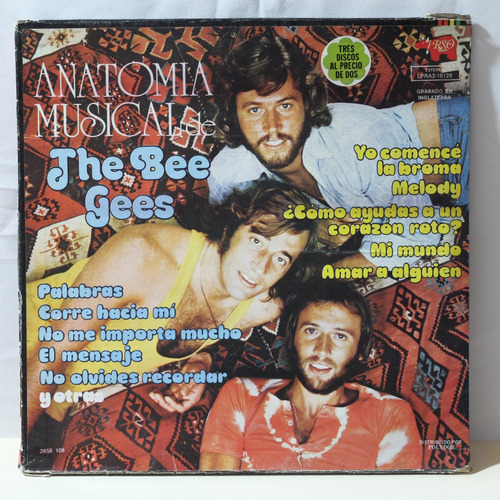 Bee Gees Anatomia Musical 3 Lps Buen Estado 1974