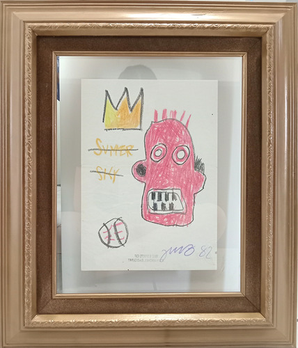 Dibujo A Crayón De Jean Michel Basquiat