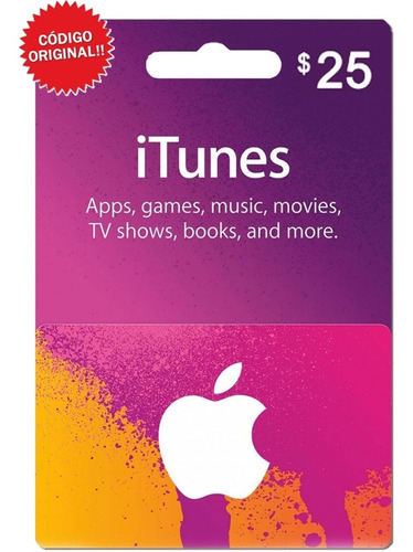 Imagen 1 de 4 de Itunes 25 Dólares Tarjeta Apple iPhone iPad Mac / Gift Card