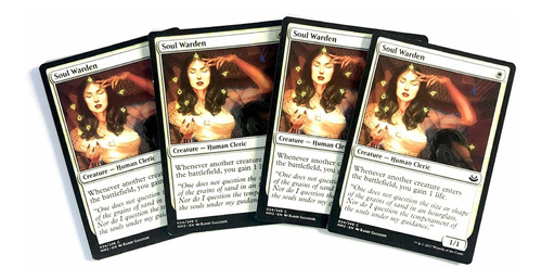 Soul Warden X4 - Carta Original De Magic The Gathering