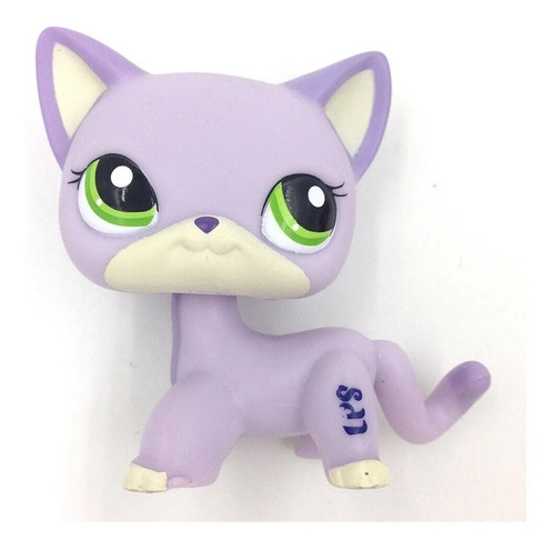 Gatinha Short Hair Lps Littlest Pet Shop Lilás #2094