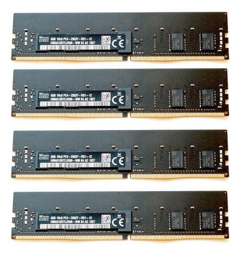 Memoria Ram Hp Mac Ddr4 2933mhz 32gb Pc-servidor 4 X 8gb (Reacondicionado)