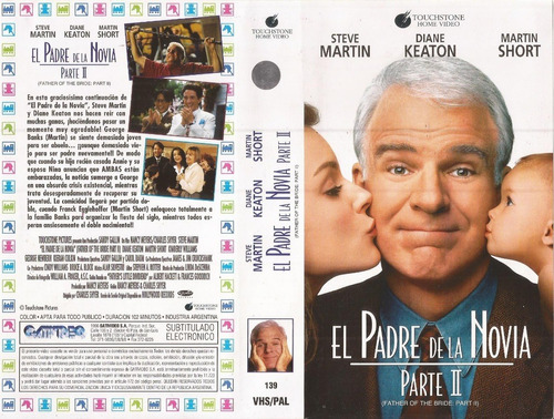 El Padre De La Novia Ii Vhs Steve Martin Diane Keaton