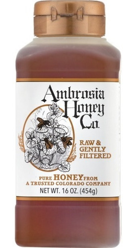Miel Pura Artesanal Raw Ambrosia Honey Co Importada 