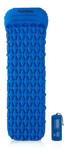 Colchoneta Inflable Ultraligera Almohad Integrada Naturehike Color Azul