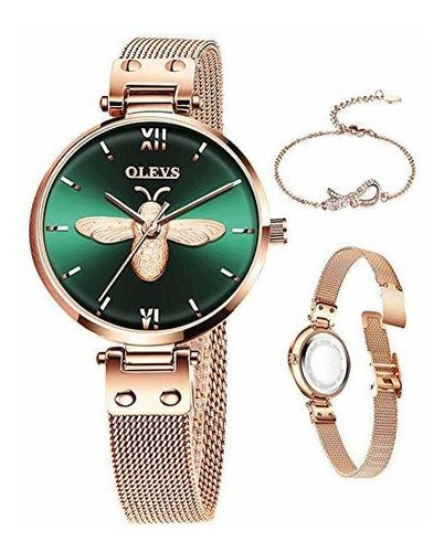 Gift-classic Watches Reloj De Oro Rosa Para Mujer Reloj Anal