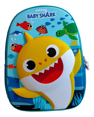 Mochila Baby Shark 3d Original