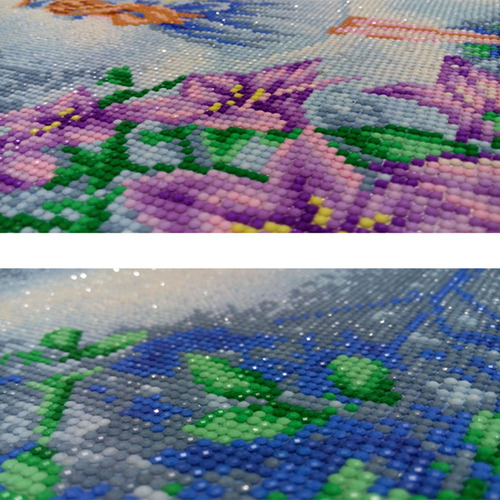 T Kit De Pintura Con Diamantes 5d, Forma Redonda De Cubo