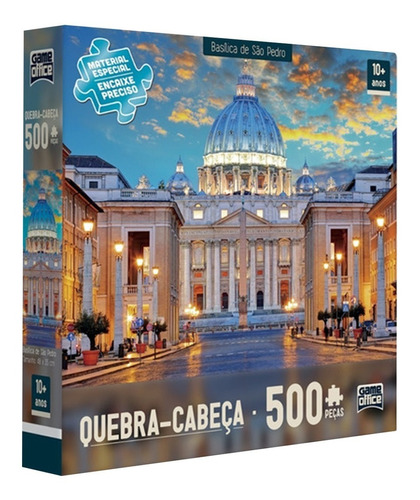 Puzzle Quebra Cabeça 500 Peças Igrejas Europeias Toyster 