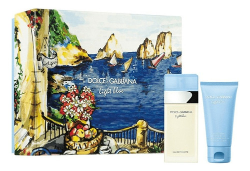 Set Dolce & Gabbana Light Blue Edt 50 Ml + Crema Corporal 50