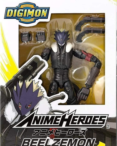 Figura De Acción Beelzemon Digimon Anime Heroes Bandai