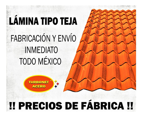 Lámina Galvateja Rojo Janitzio 1.10 X Varios (50.70 Mts) Rojo Janitzio