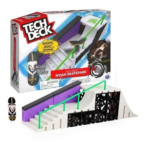 Imagen 2 de 8 de Tech Deck Nyjah Skatepark Para Dedos + Incluye Una Tabla M4e