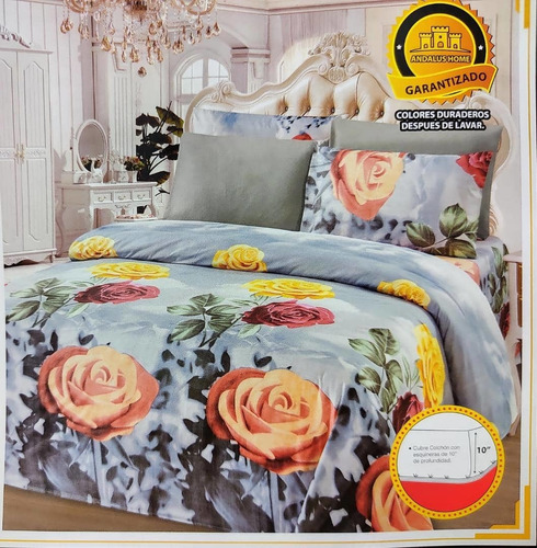 Imagen 3 de 8 de Juegos De Sabanas Matrimoniales Reversibles Tienda Chacao