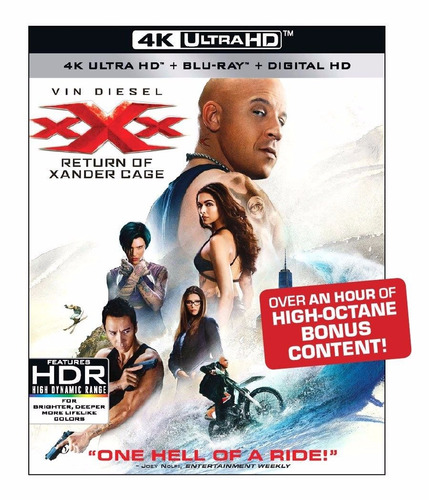 Blu Ray 4k Ultra Hd Xxx Return Xander Cage Estreno Original