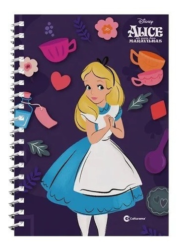 Caderno De 1 Matéria Alice No País Das Maravilhas Disney
