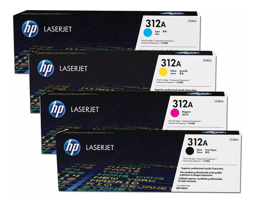 Toner Hp Cf380a + Cf381a + Cf382a + Cf383a Original Combo