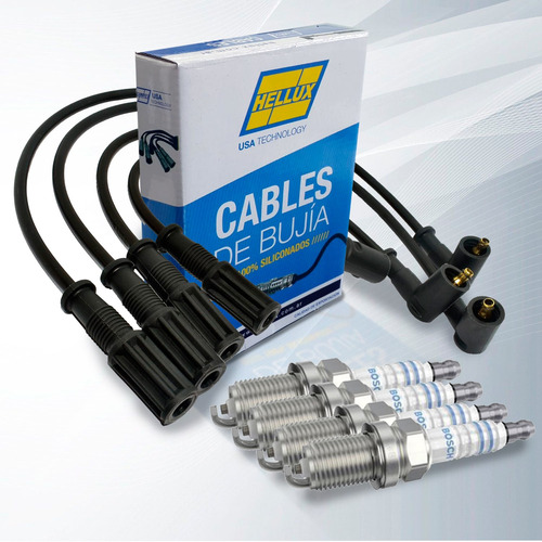 Kit Cables Y Bujias Fiat Palio Siena 1.4 Fire 1 Bobina