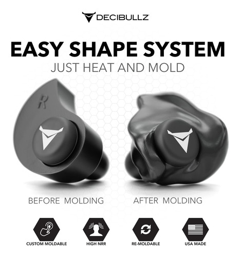 Decibullz - Tapones Para Los Oídos Moldeados Personalizados,