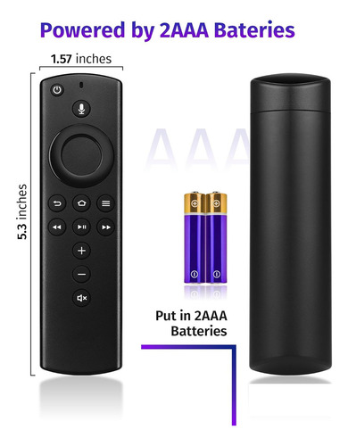 Control Remoto De Voz Para Fire Tv Stick/cube/lite/4k, No Para Televisores Insignia Pioneer Smart