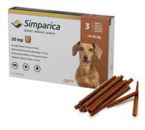 Comprar Tableta Antipulgas\u002F Garrapatas Simparica \u002F5 A 10kg\u002F 4 Meses
