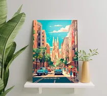 Comprar Afiches Decorativos Países Art En  Pvc