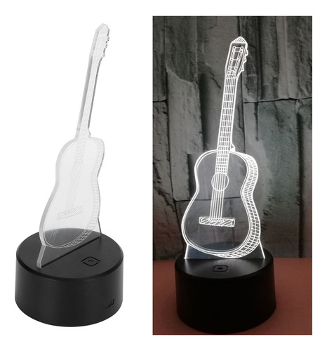 Lámpara Con Interruptor Táctil 3d Para Guitarra, Luz Nocturn