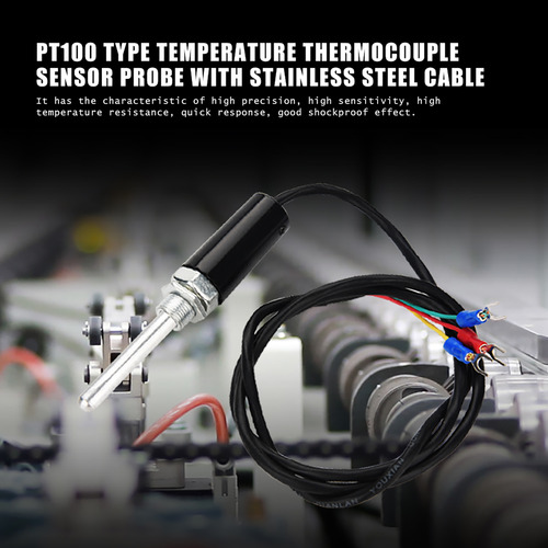 Tipo De Sonda De Sensor Pt100 Straight Rod 50mm Uk Plug