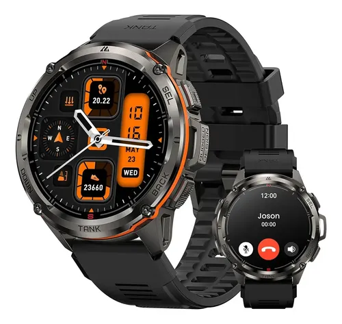 Smartwatch Kospet Tank T3 Ultra Masculino, Com GPS e Tela AMOLED de 1.43"