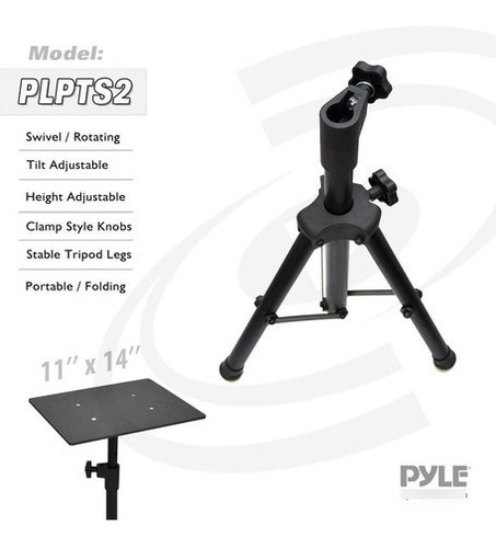 Imagen 4 de 4 de Pyle Portátil Proyector Soporte Para Trabajo Pesado Trípode