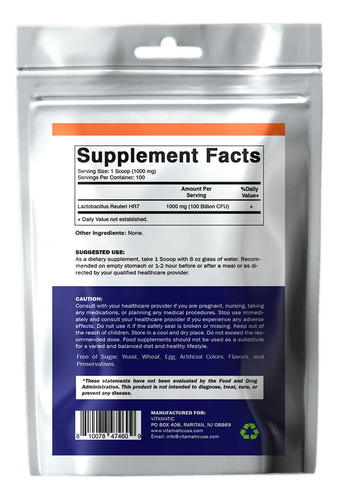 Polvo Probiótico Vitamatic Lactobacillus Reuteri - Digestivo