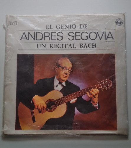 Lp Andrés Segovia - Un Recital Bach J