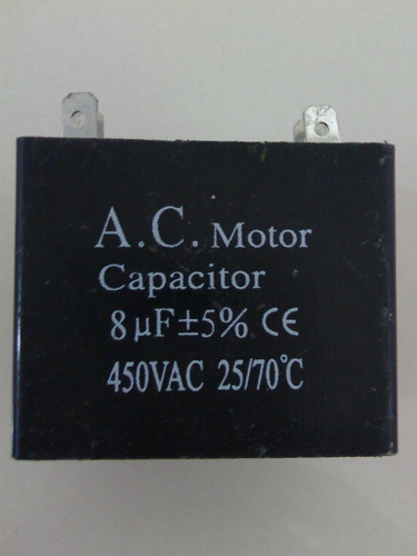 Capacitador Capacitor 8 Mf  Uf +/- 5% 450vac 25/70°c