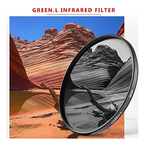 Filtro Infrarrojo Green.l De 77 Mm, Nanorrevestimiento Multi