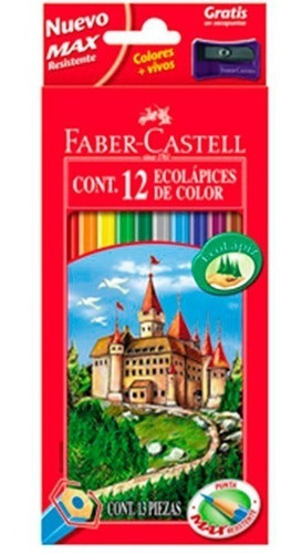 Pack 3 Faber Lapices Lapiz Color Largos 12 Unid Originales