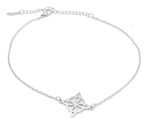Imagen 6 de 10 de Pulsera Tobillera Mujer Acero Eslabones Pie Tobillo Set De 2