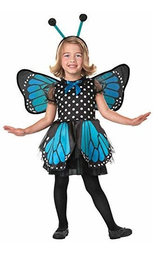 Hermosa Mariposa Pretend Play Costume Blue Dddler 2t 4t