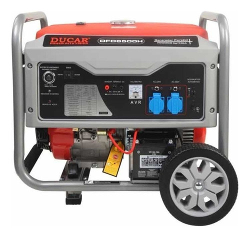 Generador Ducar Gasolina 5/5.5 Kw Par Eléctrica Mod Dfd6500h