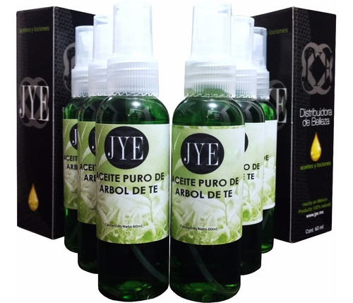 6 Botellas De Aceite Jye Árbol De Té Puro  360ml