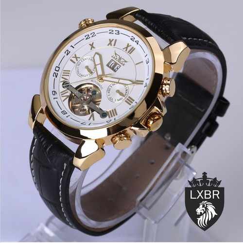 Relogio Social Automatico Turbilhao Jaragar Ouro R40 Lxbr