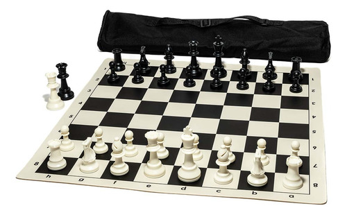 Tablero De Ajedrez Profesional De Vinilo Doble Peso