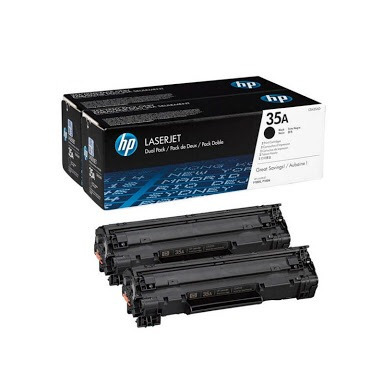 Paq 2 Pzas Toner Original Hp Cb435a Dual