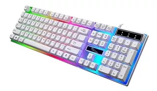 Teclado Iluminado Gamer Rgb Luz Led Full Color Gaming Vr6